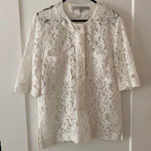 Victoria Beckham lace blouse